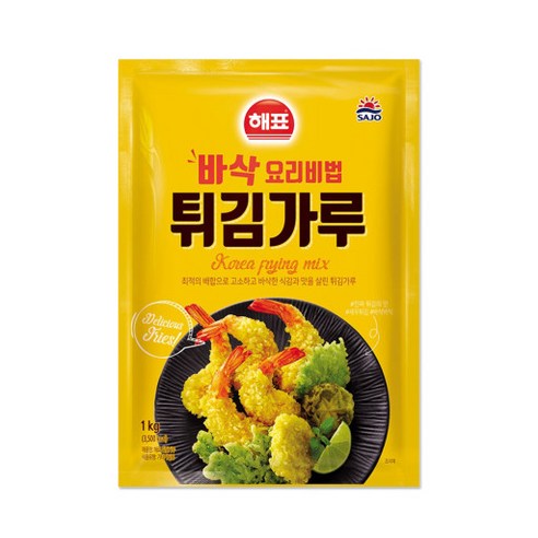 해표 튀김가루, 1kg, 10개