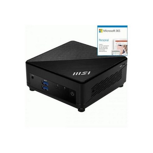 MSI Cubi 5 12M-029US 데스크탑 컴퓨터 - Intel 코어 i5 + Micro부드러운 365 Bun, 단일, 단일