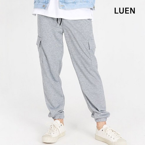 LUEN 이응오 트레이닝 팬츠 남자 남성 하의 기본 베이직 데일리 캐주얼 밴딩 운동 실내 바지