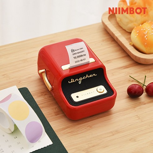 NIIMBOT 라벨프린터 B21S 님봇 라벨기, 1대, 브라이트 레드