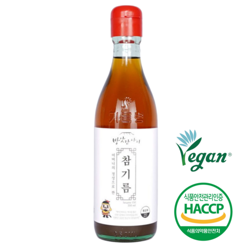 방앗간아이 저온압착 100%통참깨 착한참기름 350ml 비건참기름, 1개