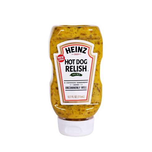 수입식품 수입 그로서리 느끼한 맛을 잡아주는 하인즈 핫도그 랠리쉬 375ml 수입식재료, 1개