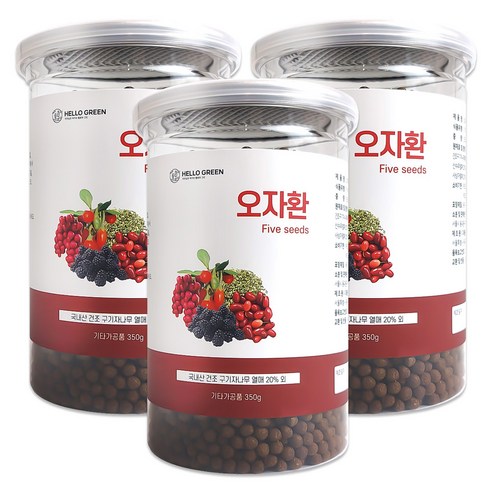 헬로우그린 오자환 통, 350g, 3개