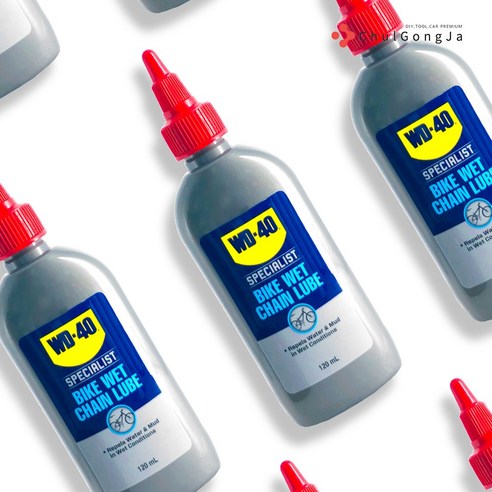 철공자 WD40 자전거 체인 오일 건식 습식 체인루브 윤활유 왁스 기름 자전거용품, WET, 작업장갑, 1P