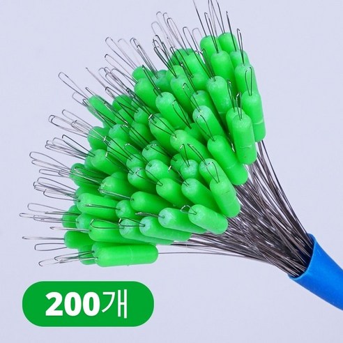 올쉴드 낚시용품 바다 민물 낚시 찌스토퍼 실리콘 찌멈춤고무 세트묶음, 200개
