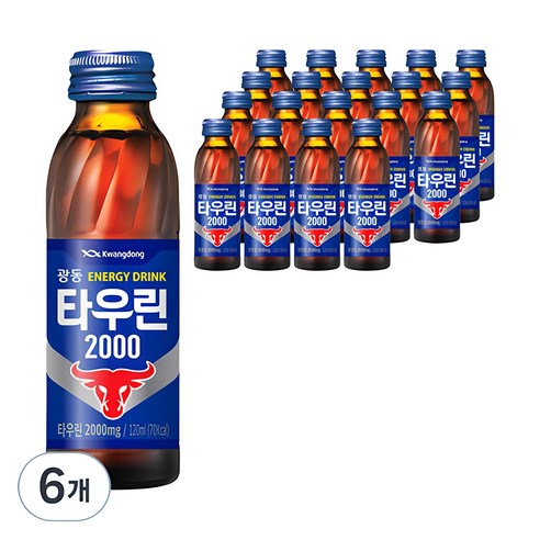 광동제약 타우린 2000 에너지음료, 120ml, 60개