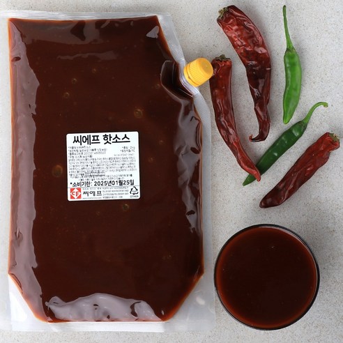 씨에프핫소스 매운 불족발 닭발 만능 고기 양념 볶음, 1개, 2kg