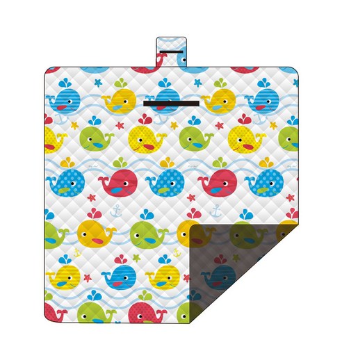 DFMWI.피크닉 매트.Picnic mat.--봄나들이 피크닉 매트 방습 매트 아웃도어 매트 휴대용 방수 피크닉 평 피크닉 인스풍, 초음파 작은 고래 2*1.5 M