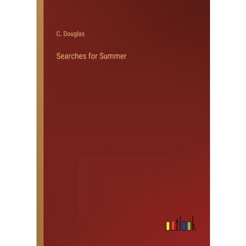 (영문도서) Searches for Summer Paperback, Outlook Verlag, English, 9783368814168