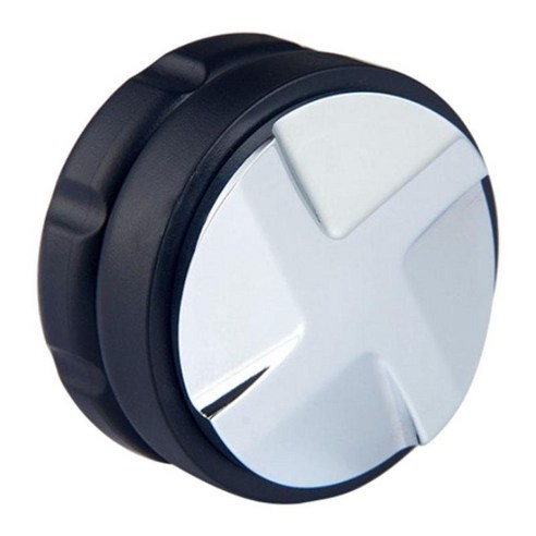 주방 58mm 커피 분배기 분배 도구 에스프레소 탬퍼 커피 레벨러 커피 액세서리, 설명한대로, 플라스틱 + 합금, 58.35mm 블랙 4리프