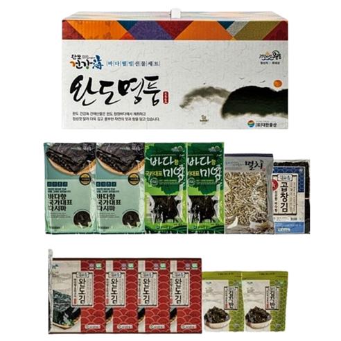 국내산 완도명품 대한물산 바다웰빙 건어물 선물세트 7호 - 건어물선물세트 | 쿠팡