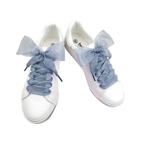 평범한 운동화, 특별하게 변신! 나만의 개성을 더하는 마법, 쉬폰 리본 신발끈 운동화리본끈