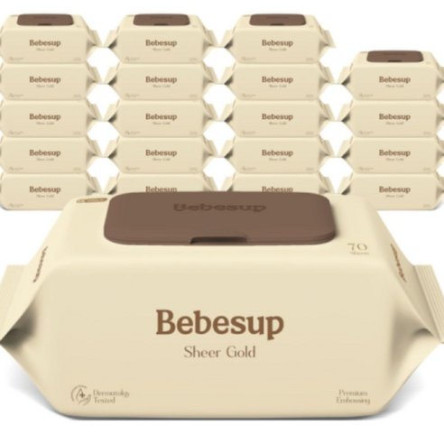 촉촉한 아기 피부를 위한 황금빛 보습, 베베숲 시어골드 물티슈를 만나다 베베숲시어골드