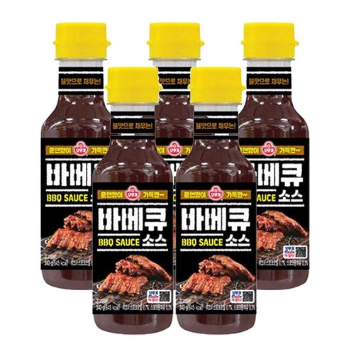 오뚜기 바베큐소스, 340g, 5개