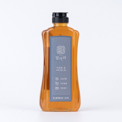 달아라 100% 국내산 자연산 천연벌꿀 야생화꿀(잡화꿀), 1kg, 1개