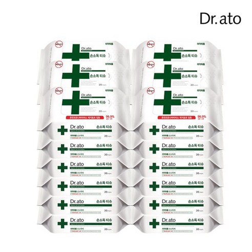 닥터아토 손소독 티슈: 깨끗함과 안심을 언제 어디서나!