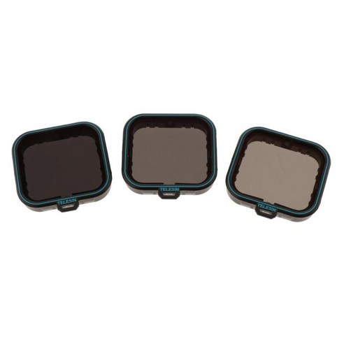 3x 렌즈 필터 슬림 ND 페이더 가변 조정 가능한 중립 밀도 ND4 ND8 / 16, 설명, 블랙, 플라스틱