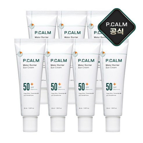 피캄 워터베리어 선크림, 50ml, 7개