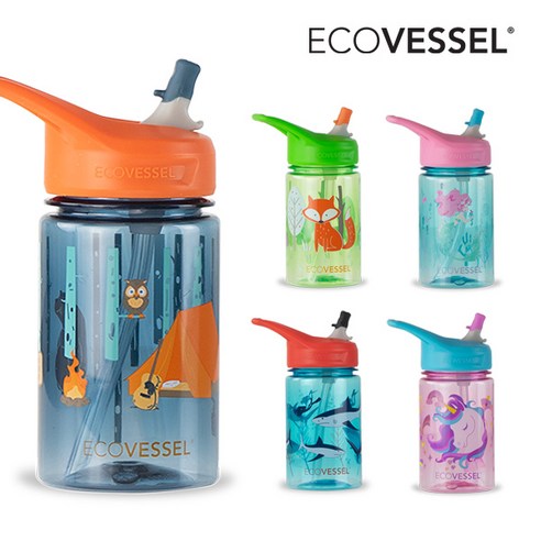 에코베슬 스플래쉬 트라이탄 실리콘빨대 물병 12oz 355ml, 355ml 12oz, 캠핑