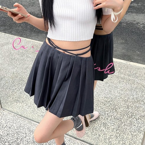 주름치마 로프 포인트 제이핏 몸빼 데무 더엣지 구시스 이상봉 여성 스커트