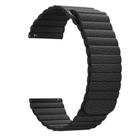 삼성 갤럭시 와치 액티브 스트랩 Galaxy Watch Active 2 44mm 40mm PU 가죽 자성 루프 손목 밴드 20mm 22mm 퀵 릴리스 시계줄, #17