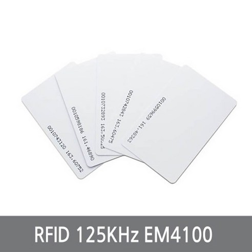 싸이피아 W45 RFID 125KHz/EM 공카드/터치키/EM4100/RF카드, 1개 rifd카드