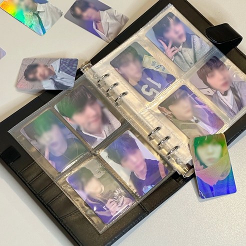 앙이네 하우스 마카롱 A5 6공 포카바인더 포카앨범 다이어리 포카북 (양면속지 슬리브 포함), 1개, 옐로우