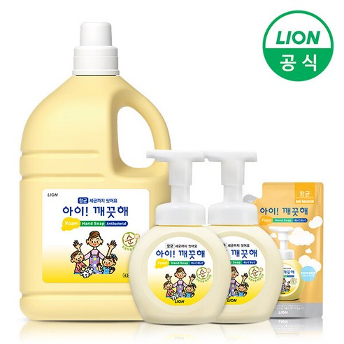 아이깨끗해 핸드솝, 보송보송 파우더향, 4.5L, 1개