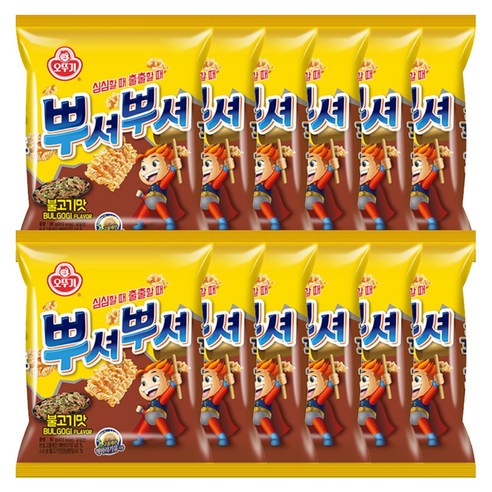 오뚜기 뿌셔뿌셔 불고기맛 90g X 12봉, 12개