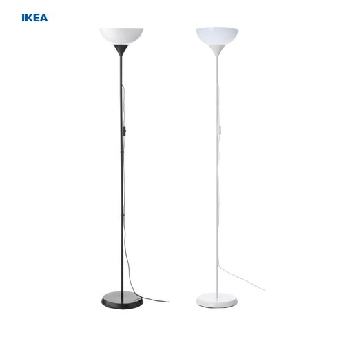 이케아 NOT 플로어스탠드 + 이케아 LED 전구 [이케아정품], 블랙