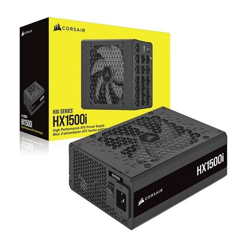 커세어 HX1500i 80 PLUS Platinum 1500W ATX 3.0 (PCIe5) 컴퓨터 파워