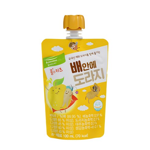 배안에도라지 4000ml(100ml x 40개입) 안전캡 풀스키즈 실온, 40개, 100ml