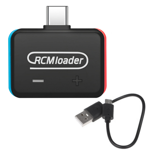 V5 RCM 로더 + Nintend Switch NS 콘솔용 RCM 지그 클립 도구(USB 케이블 내장 주입 프로그램 포함), 검은색, 한개옵션1