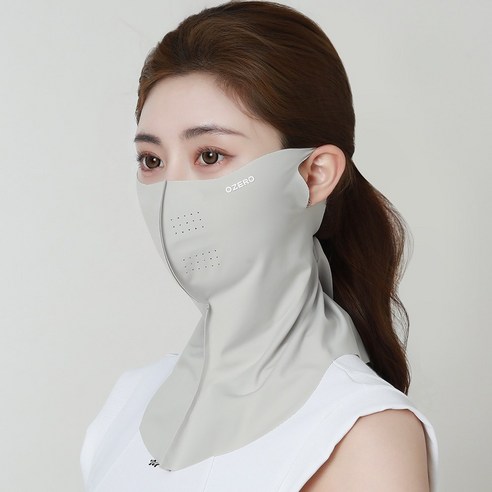 오제로 UV 자외선 차단 스포츠 골프 등산 낚시 자전거 야외활동 쿨링 마스크, 그레이, 1개