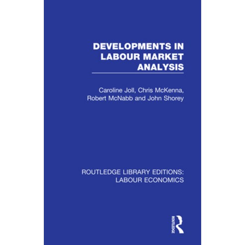 (영문도서) Developments in Labour Market Analysis Hardcover, Routledge, English, 9780367111847