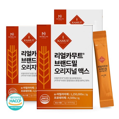 뉴트리라임 카무트효소 리얼카무트효소 30포 3박스, 3개, 60g