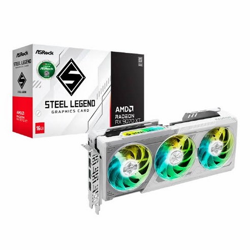 [ASRock] 라데온 RX 9070 XT STEEL LEGEND D6 16GB 대원씨티에스