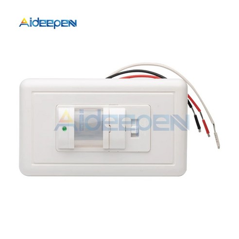 PIR 모션 센서 스위치 오목한 적외선 스마트 인체 센서 벽 스위치 어두운 곳에서 작동 AC 110V /AC 100-240V, 1개