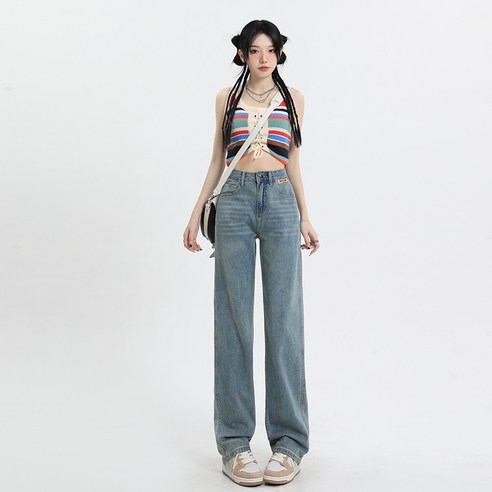 B35NX790P55인디고데님팬츠여와이드통바지