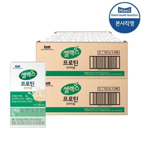 셀렉스 마시는프로틴 오리지널 TBA 24팩*2박스