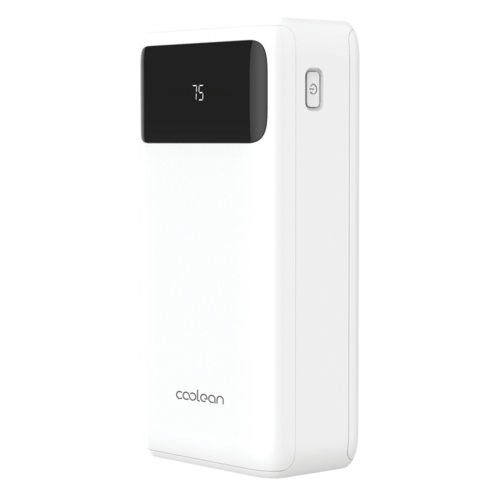 쿨린 고속충전 대용량 보조배터리 50000mAh MS-0350, 화이트 20W(케이스 별도)