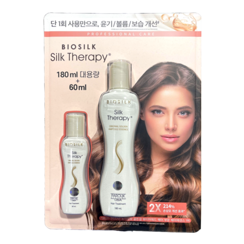 실크테라피 골든앰플 헤어에센스 180ml + 60ml, 1개