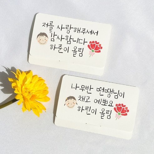 잎새토퍼 기프트카드 캐릭터 포장 스벅카드홀더: 선생님 감사 표현을 위한 개인화된 선물 포장