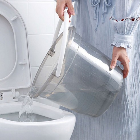 투명 양동이 바케스 욕실 물 대야통 다라이 17L, 상품선택, 핑크, 1개