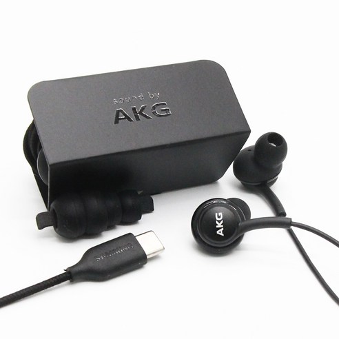 삼성 벌크 갤럭시 신형 C타입이어폰 유선 S20 S21 S22 S23 Z플립 인이어 귓속형 이어폰(블랙), AKG/C블랙(무배)