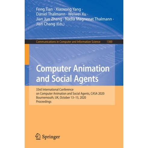 Computer Animation and Social Agents: 33rd International Conference on Computer Animation and Social... Paperback, Springer, English, 9783030634254