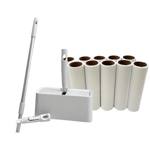 핌 사선컷팅 테이프 클리너 스텐드형 본품 + 틈새솔 + 2단조절파이프 + 거치대 +리필 10p, 단일, 1세트