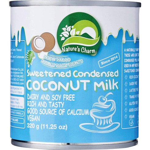 11.25온스(1팩) 가당 연유 코코넛 밀크 11.25온스 11.25 Ounce (Pack of 1) Sweetened Condensed Coconut Milk 11.25 Ounce, 1개