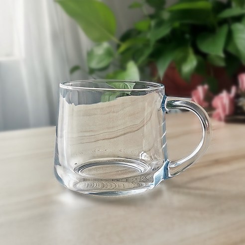 유리컵 빨대 우유 아침컵 귀엽다 만화 눈금 컵 덮개 숟가락 선물 글씨, 301-400ml, 380ml 투명