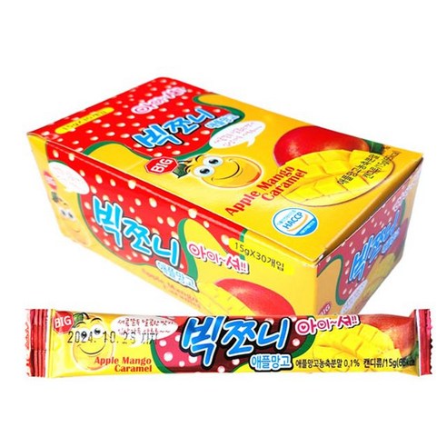 빅쪼니 애플망고 15g 간식 빅쪼니 제리 과일맛젤리 spe*84087qx, 1개, 본상품선택